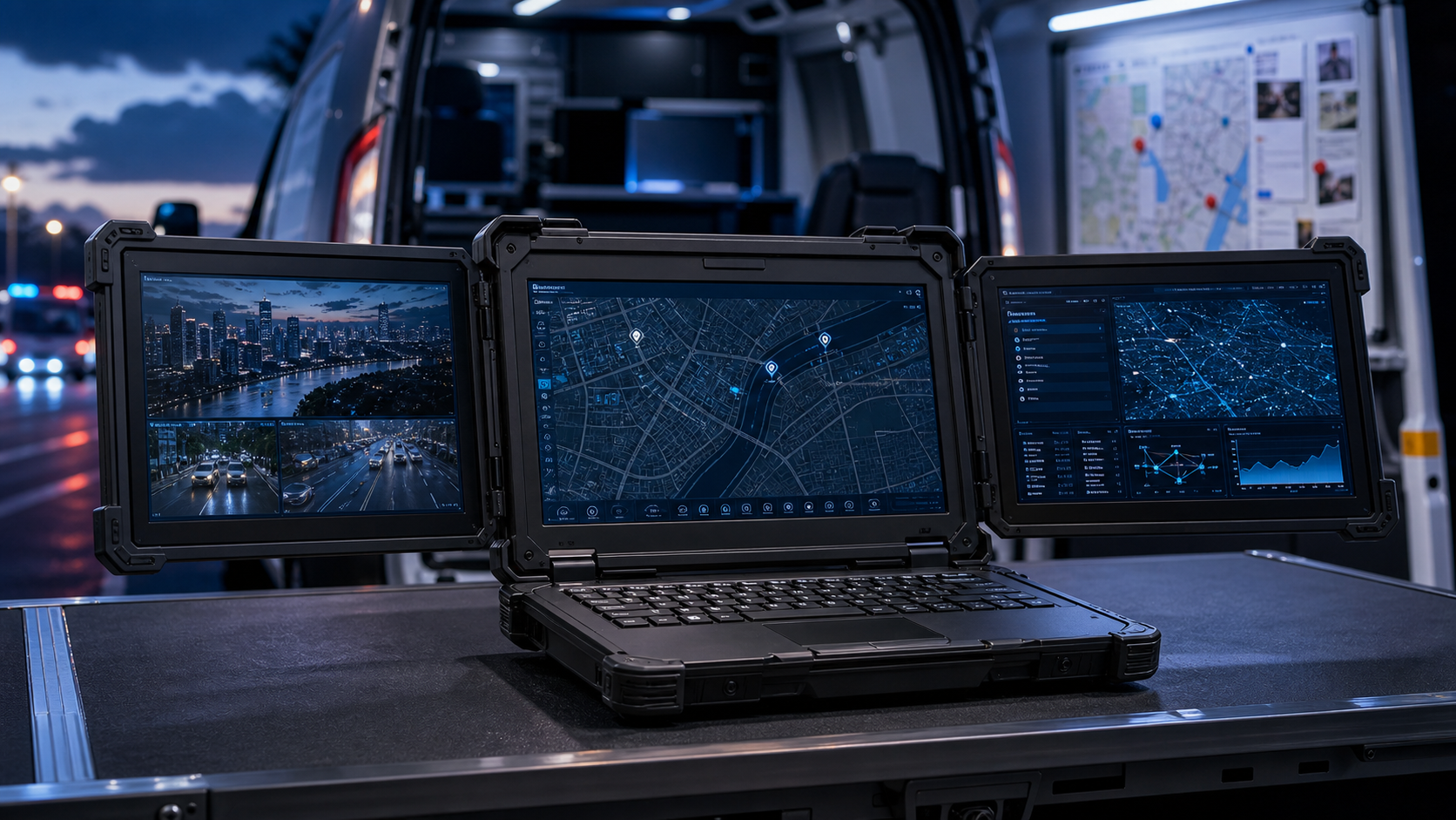 Fully Rugged Triple-Screen Portable Terminal product visual